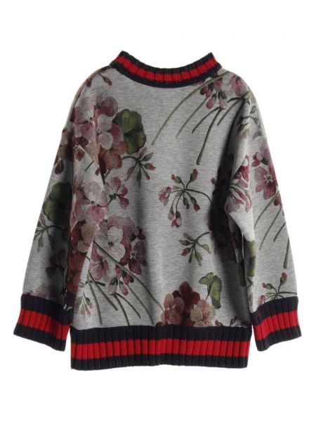 Džemperis ar ziediem Gucci Pre-owned pelēks