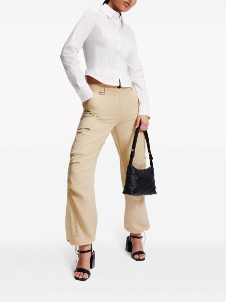 Pantalon cargo avec poches Karl Lagerfeld beige