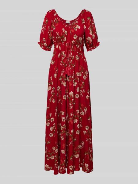 Sukienka midi z nadrukiem Apricot czerwony