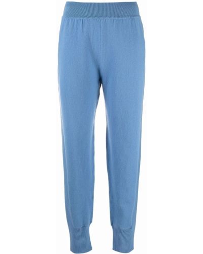 Pantalones de chándal de punto Alberta Ferretti azul