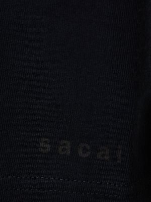 Camiseta con estampado Sacai azul