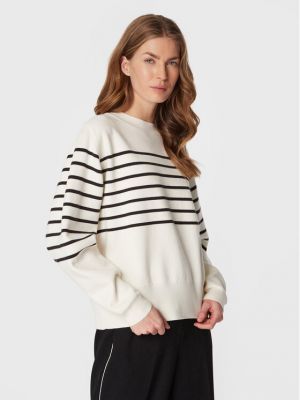 Пуловер Marc Aurel бяло