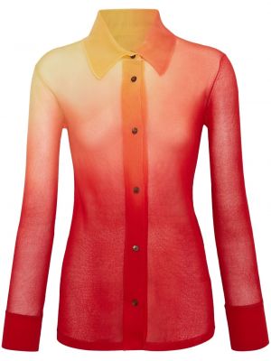 Svilena srajca s prelivanjem barv Ferragamo