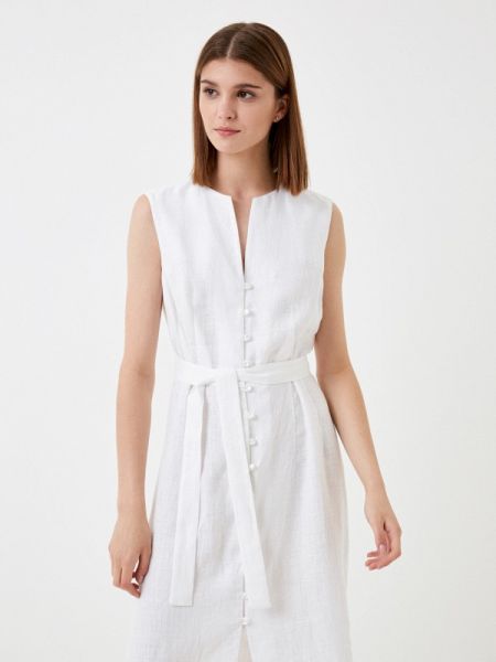 Льняное платье In Linen белое