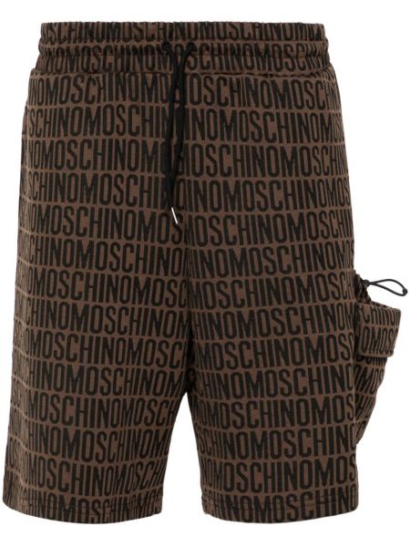 Jacquard træningsshorts Moschino brun