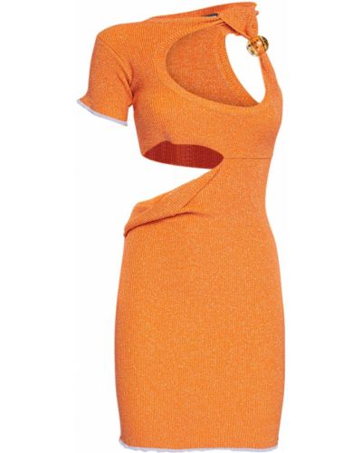Mini šaty Jacquemus oranžová