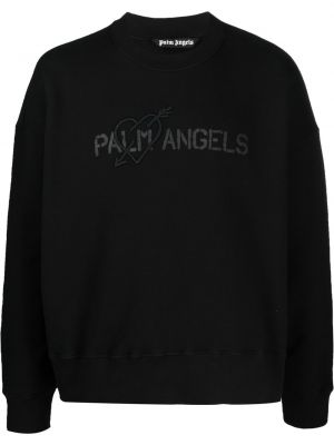 Bluza z nadrukiem Palm Angels czarna