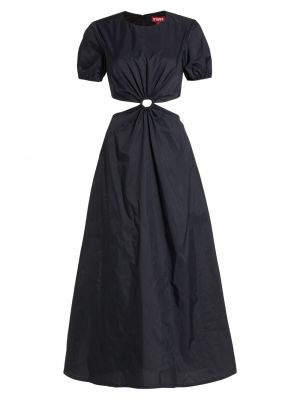 Длинное платье Staud черное
