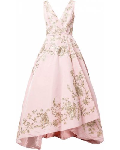 Floral silke blusset kjole Oscar De La Renta rosa