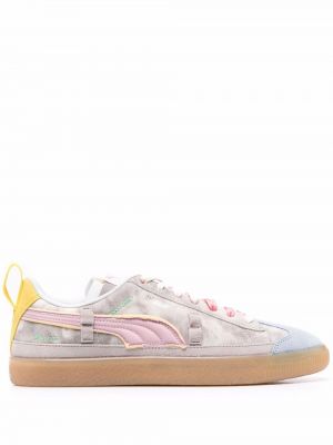 Semsket skinn sneakers Puma Suede blå