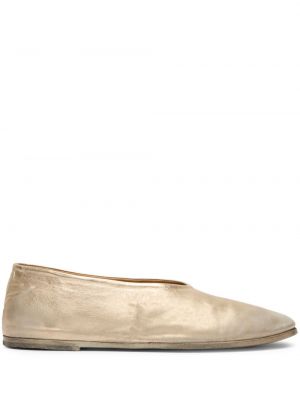 Kožne cipele Marsell zlatna