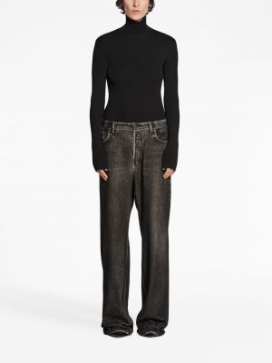 Bavlněné džíny relaxed fit Balenciaga černé