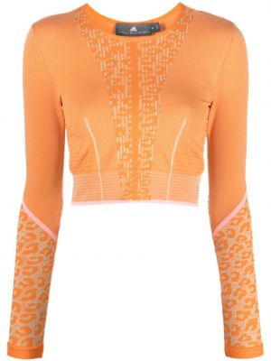 Crop top Adidas By Stella Mccartney oranžinė