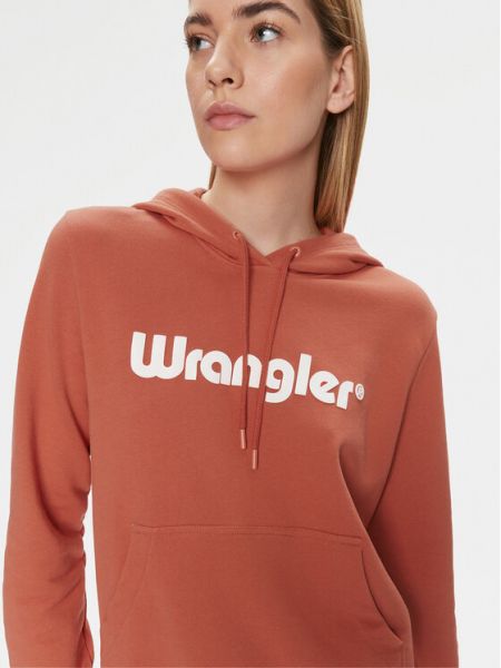Bluza dresowa Wrangler pomarańczowa