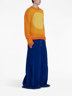 Pull en tricot à imprimé Marni orange