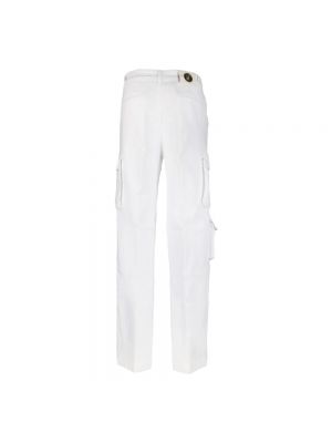 Pantalones rectos oversized Versace Jeans Couture blanco