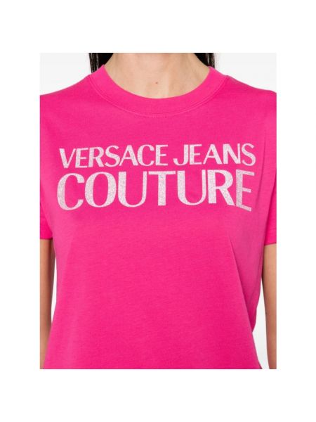 Camisa vaquera Versace Jeans Couture rosa