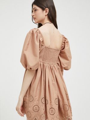 Mini šaty Abercrombie & Fitch hnědé