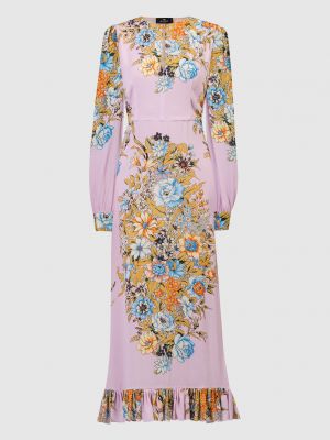 Сукня в квіточку з принтом Etro рожева