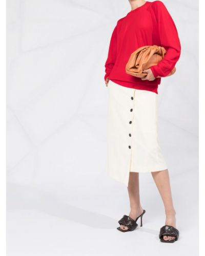 Džemperis ar drapējumu Bottega Veneta sarkans