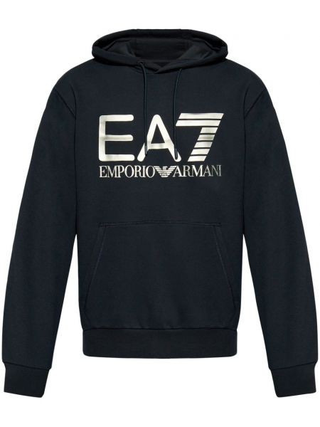 Hættetrøje Ea7 Emporio Armani blå