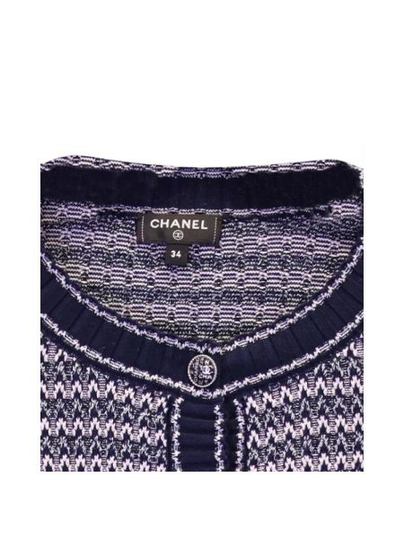 Bluza bawełniana Chanel Vintage niebieska