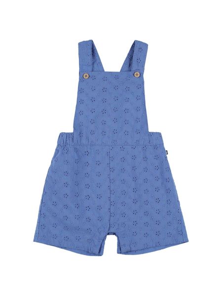 Blonder bomuld strop jumpsuit for piger Petit Bateau blå