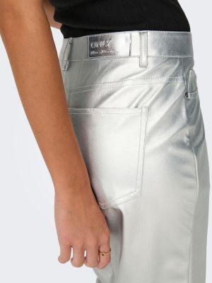 Pantaloni Only argento
