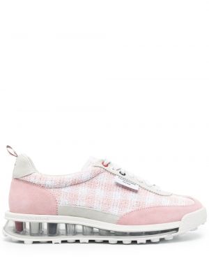 Sneakers με κορδόνια με δαντέλα Thom Browne ροζ