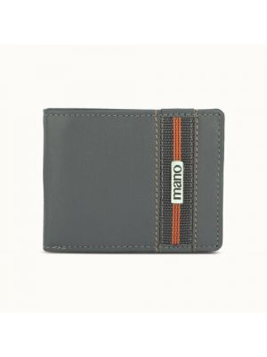 Бумажник Mano фактура гладкая серый