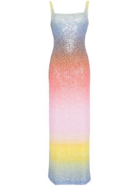 Koktejlové šaty s přechodem barev Costarellos