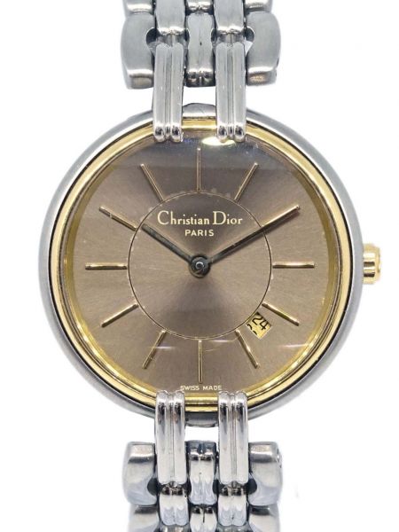 Zegarek Christian Dior Pre-owned złoty