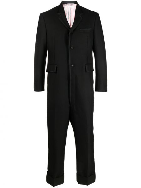 Volnena ukrojena obleka Thom Browne črna