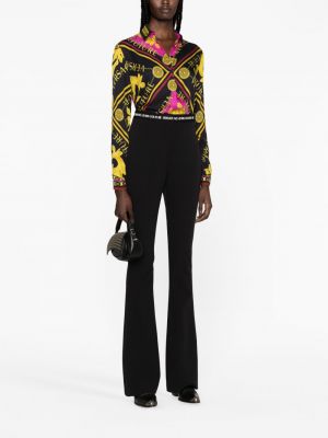 Džinsa krekls ar apdruku Versace Jeans Couture melns
