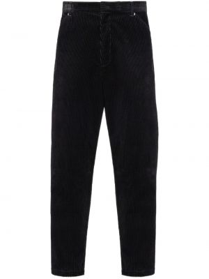 Панталон от рипсено кадифе Prada черно