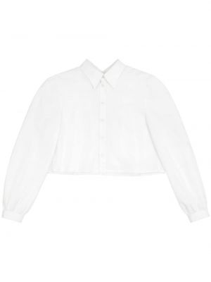 Βαμβακερό πουκάμισο Mm6 Maison Margiela λευκό
