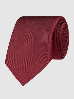 Bordowy krawat w jednolitym kolorze Blick