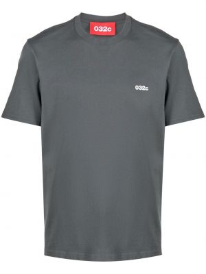 Тениска с принт 032c сиво