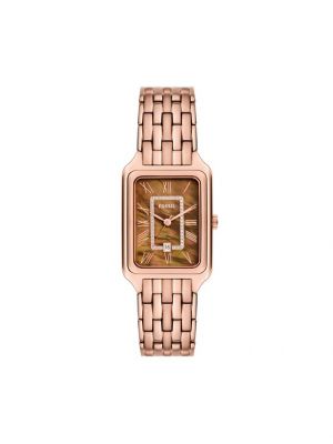 Zegarek z różowego złota Fossil