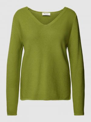 Sweter w jednolitym kolorze Maerz Muenchen zielony