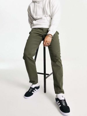 Приталенные брюки Only & Sons зеленые