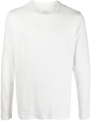 T-shirt en coton avec manches longues Rag & Bone blanc