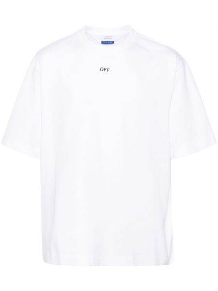 Памучна тениска с принт Off-white