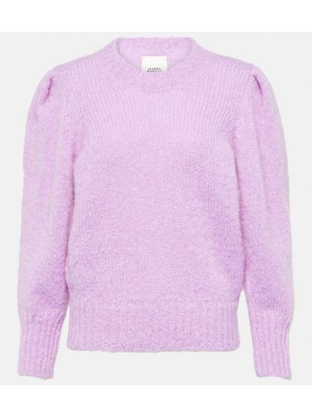 Mohérový svetr Isabel Marant fialový