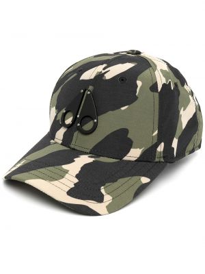 Cappello con visiera con stampa camouflage Moose Knuckles