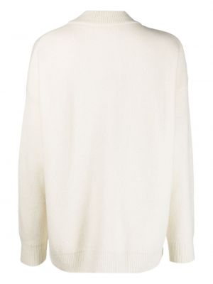 Kašmírový pulovr Liska bílý