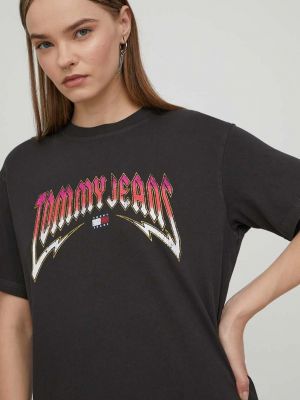 Koszulka bawełniana Tommy Jeans szara
