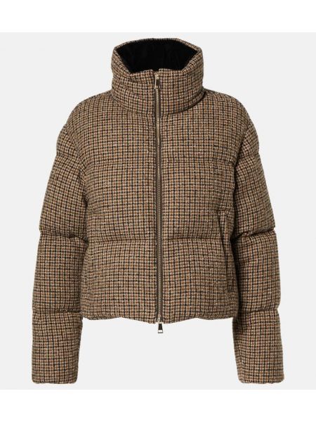 Beskuren jacka Moncler brun