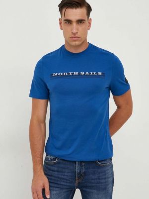 Тениска с дълъг ръкав с принт North Sails синьо