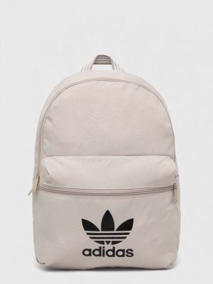 Plecak z nadrukiem Adidas Originals beżowy